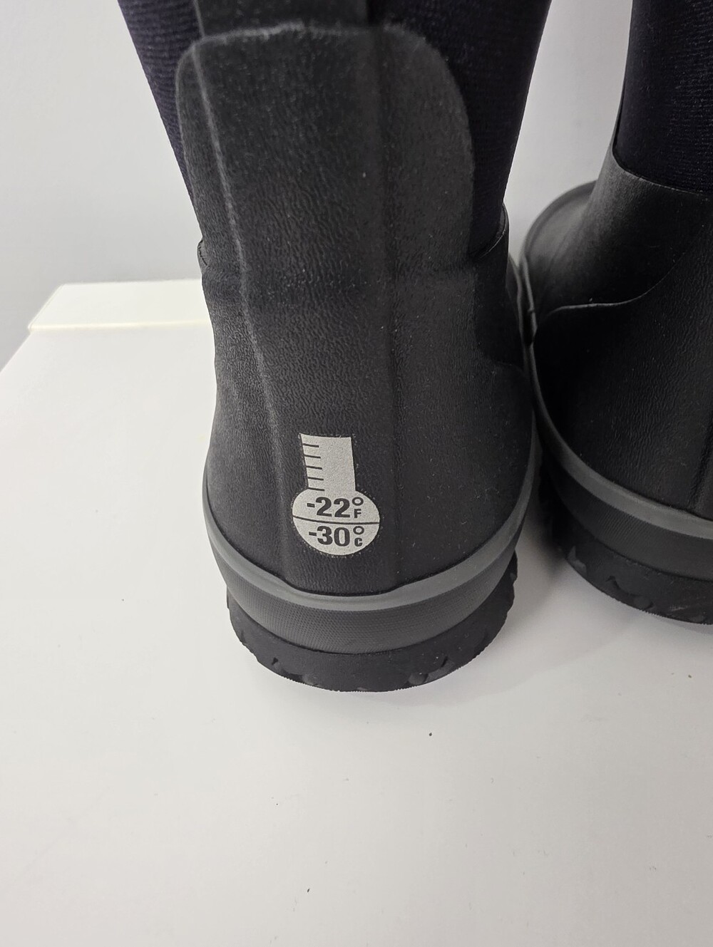 Bogs Kids Grasp Solid Waterproof Winter Rain Boots Black Toddler Infant Size 8 - Picture 6 of 16